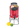 JS Gourmet - Glass Drink Dispenser with Blackboard Decal, 4 Liter Capacity - - Mounts For Less