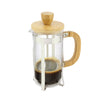 JS Gourmet - Glass French Press Coffee Maker with Bamboo Lid and Handle, 800ml Capacity - - Mounts For Less