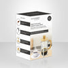 JS Gourmet - Glass French Press Coffee Maker with Bamboo Lid and Handle, 800ml Capacity - - Mounts For Less