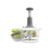 JS Gourmet - Hand Press Food Chopper, 2 Liter Capacity, White - - Mounts For Less