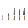 JS Gourmet - Knife Set with Storage Block, Stainless Steel Blades, Black - - Mounts For Less