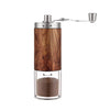 JS Gourmet - Manual Coffee Grinder with Adjustable Settings, Brown - - Mounts For Less