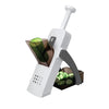 JS Gourmet - Multi-Use Mandoline Slicer with Stainless Steel Blade, Non-Slip Feet, White - - Mounts For Less