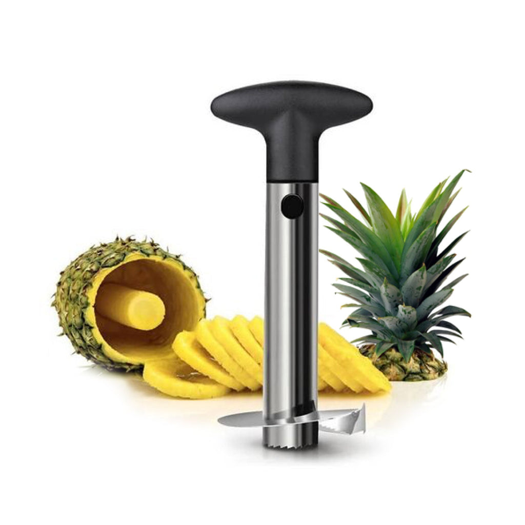 JS Gourmet - Pineapple Corer and Slicer (peel, slice and core), Stainless Steel - - Mounts For Less