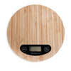 JS Gourmet - Round Digital Kitchen Scale with LCD Display, Made of Bamboo - - Mounts For Less
