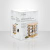 JS Gourmet - Set of 12 Spice Jars with Rotating Bamboo Stand - - Mounts For Less