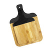 JS Gourmet - Set of 2 Bamboo Serving and Cutting Boards with Black Handle - - Mounts For Less