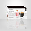 JS Gourmet - Set of 2 Conical Double-Wall Glass Mugs, 250ml Capacity - - Mounts For Less