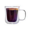 JS Gourmet - Set of 2 Double-Wall Iridescent Glass Mugs, 250ml Capacity - - Mounts For Less