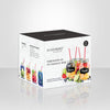 JS Gourmet - Set of 4 Mason Jar Glasses, Lid and Straw Included - - Mounts For Less