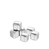 JS Gourmet - Set of 6 Stainless Steel Ice Cubes, Quick Freezing - - Mounts For Less