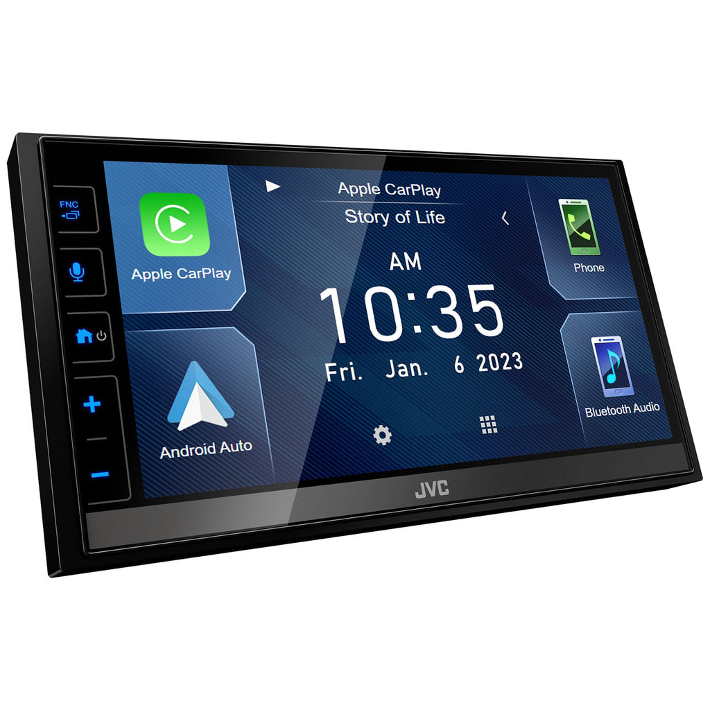 JVC - Digital Multimedia Receiver with 6.8" Touch Screen, Bluetooth, For Car, Black - - Mounts For Less