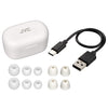 JVC HA-A25T-W - Marshmallow In-Ear Headphones with Noise Cancellation, Bluetooth 5.3, Charging Case and Touch Controls, White - - Mounts For Less