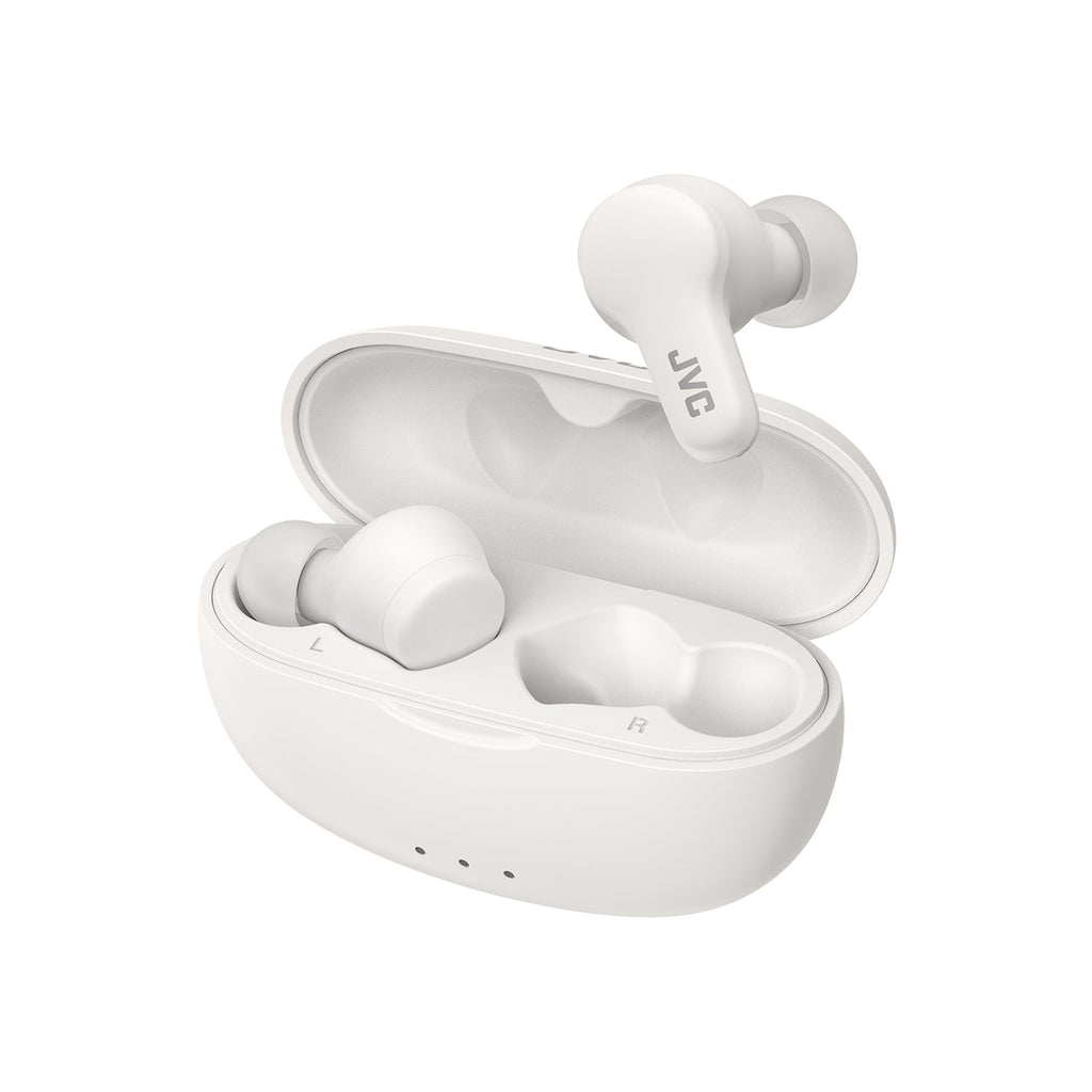 JVC HA-A7T2-W - Gumy In-Ear Headphones, Bluetooth 5.3, Charging Box and Touch Controls, White - - Mounts For Less