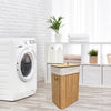 Jessar - Bamboo Cane Laundry Basket, Removable Polyester Lining - - Mounts For Less