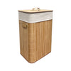 Jessar - Bamboo Cane Laundry Basket, Removable Polyester Lining - - Mounts For Less