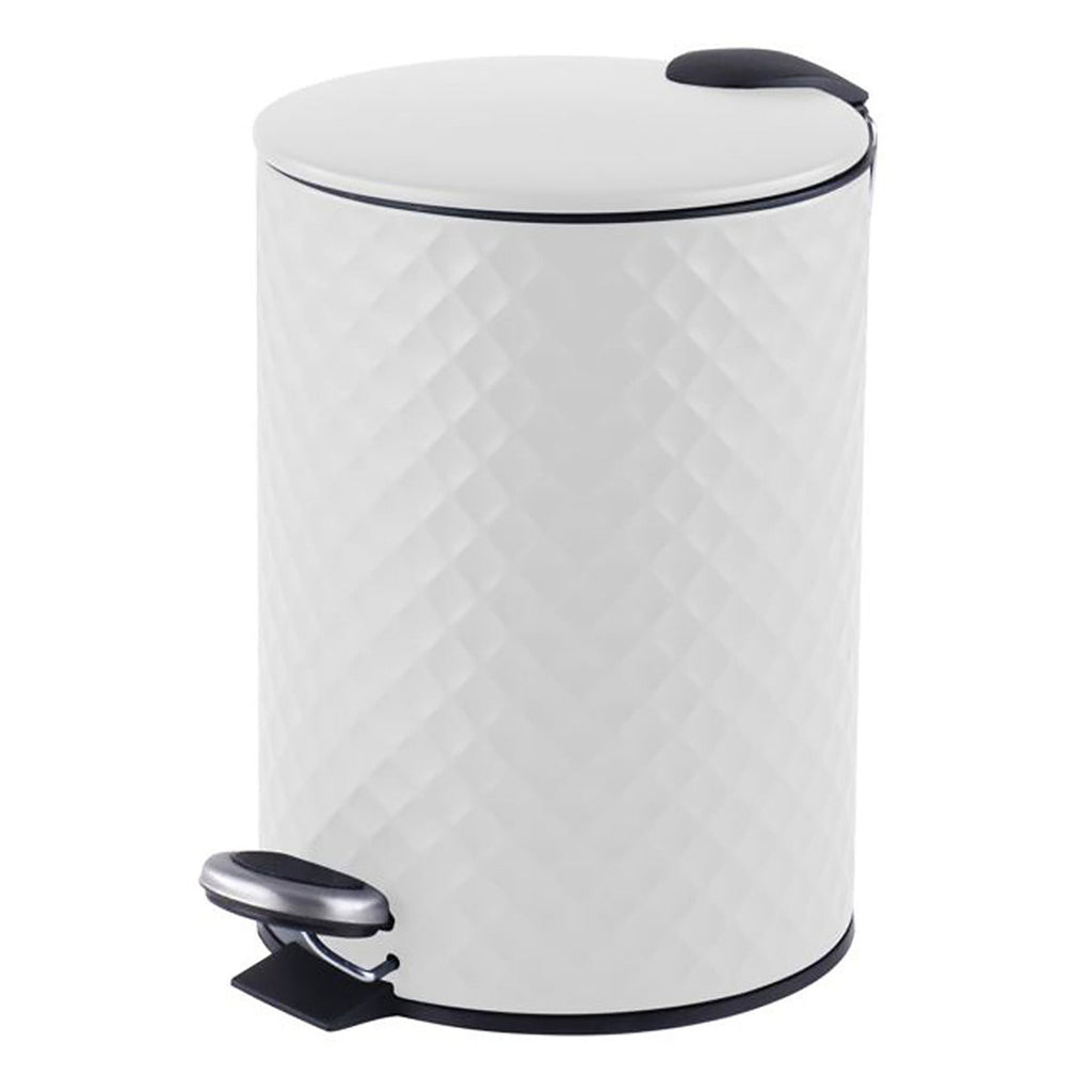 Jessar - Pedal Bin, 12 Liter Capacity, Soft Close, White - - Mounts For Less