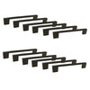 Jessar - Set of 12 Cabinet Handles, 128mm Height, From the Soho Collection, Black - - Mounts For Less