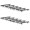 Jessar - Set of 12 Cabinet Handles, 128mm Height, From the Stanley Collection, Black - - Mounts For Less