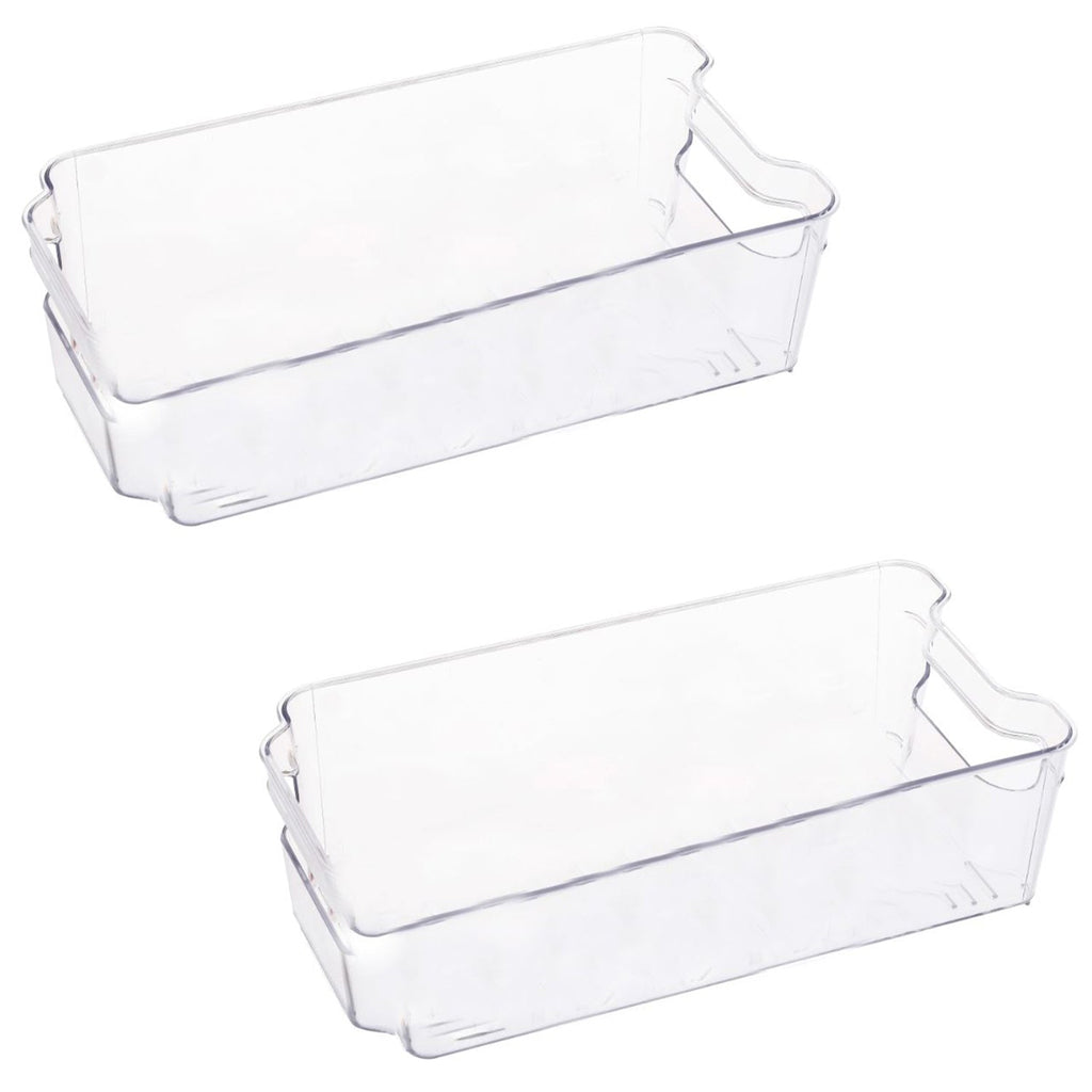 Jessar - Set of 2 Fridge or Freezer Storage Organizers, 31.5 X 15.5 X 9cm - - Mounts For Less