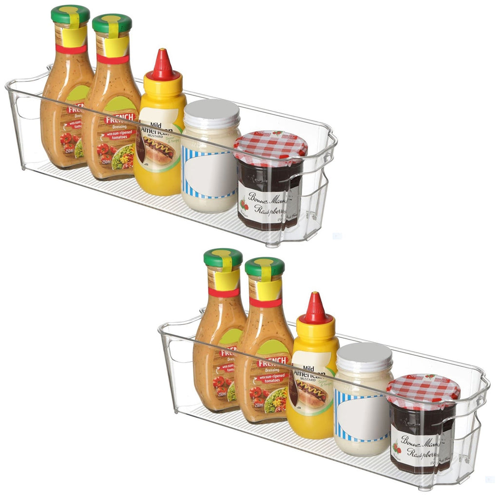 Jessar - Set of 2 Storage Organizers for Fridge or Freezer, 37.5 X 10.5 X 9.5cm - - Mounts For Less