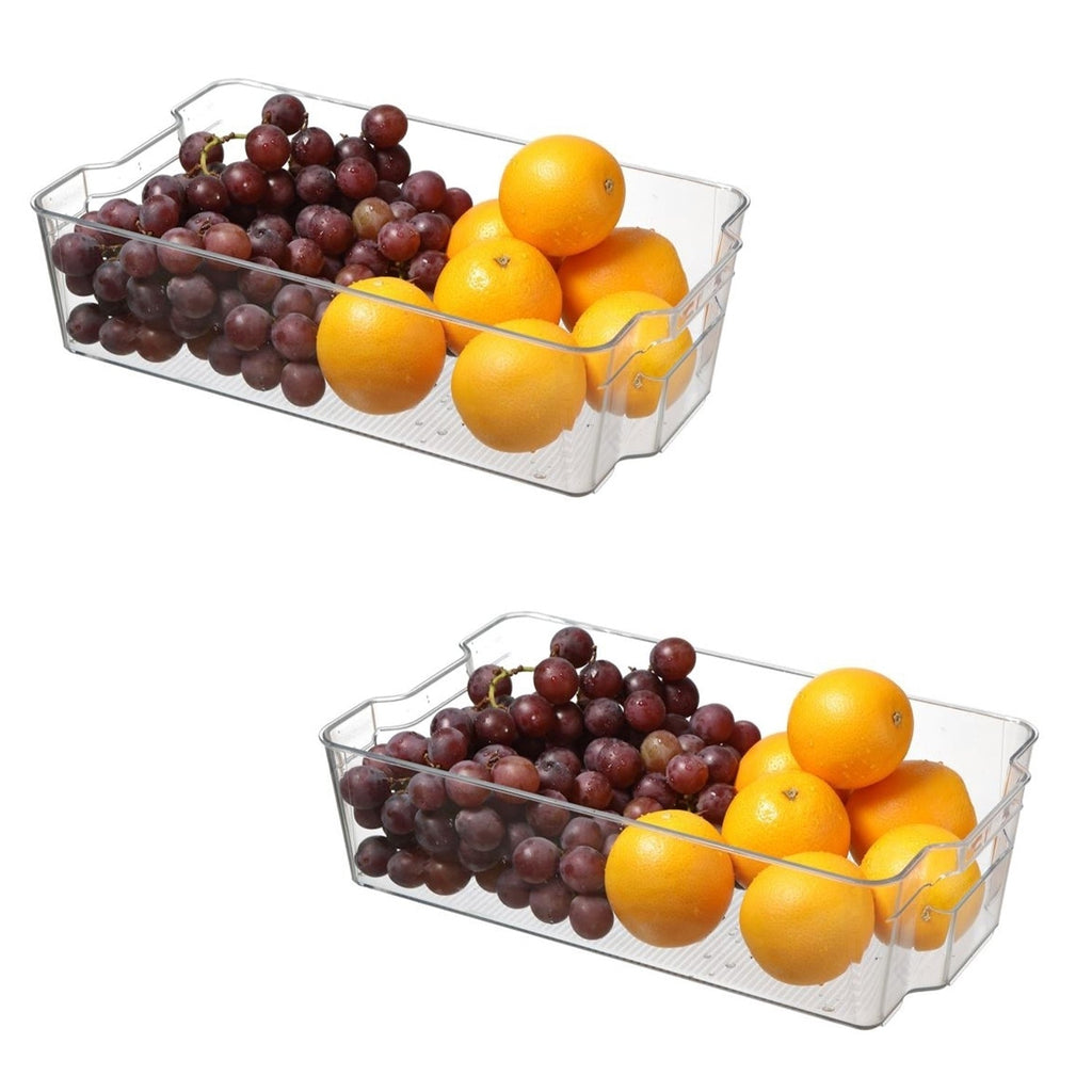 Jessar - Set of 2 Storage Organizers for Fridge or Freezer, 37.5 X 21 X 10cm - - Mounts For Less