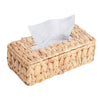 Jessar - Set of 2 Tissue Box Covers, Made of Water Hyacinth - - Mounts For Less