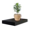 Jessar - Set of 3 Floating Wall Shelves, 15.75" x 9.25" x 1.5", Black - - Mounts For Less
