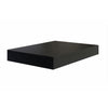 Jessar - Set of 3 Floating Wall Shelves, 15.75" x 9.25" x 1.5", Black - - Mounts For Less