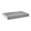 Jessar - Set of 3 Floating Wall Shelves, 15.75" x 9.25" x 1.5", Grey - - Mounts For Less