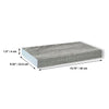 Jessar - Set of 3 Floating Wall Shelves, 15.75" x 9.25" x 1.5", Grey - - Mounts For Less