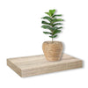 Jessar - Set of 3 Floating Wall Shelves, 15.75" x 9.25" x 1.5", Natural - - Mounts For Less