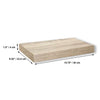 Jessar - Set of 3 Floating Wall Shelves, 15.75" x 9.25" x 1.5", Natural - - Mounts For Less