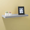 Jessar - Set of 3 Floating Wall Shelves, 23.6" x 9.25" x 1.5", Grey - - Mounts For Less