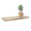 Jessar - Set of 3 Floating Wall Shelves, 23.6" x 9.25" x 1.5", Natural - - Mounts For Less