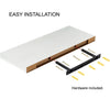 Jessar - Set of 3 Floating Wall Shelves, 23.6" x 9.25" x 1.5", White - - Mounts For Less