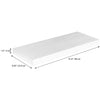 Jessar - Set of 3 Floating Wall Shelves, 31.5" x 9.25" x 1.5", White - - Mounts For Less
