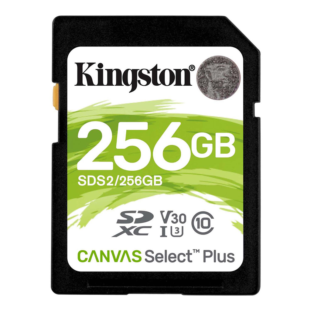 Kingston - Canvas Select Plus SD Card, 100R C10 UHS-I U1 V10, 256GB Capacity - - Mounts For Less