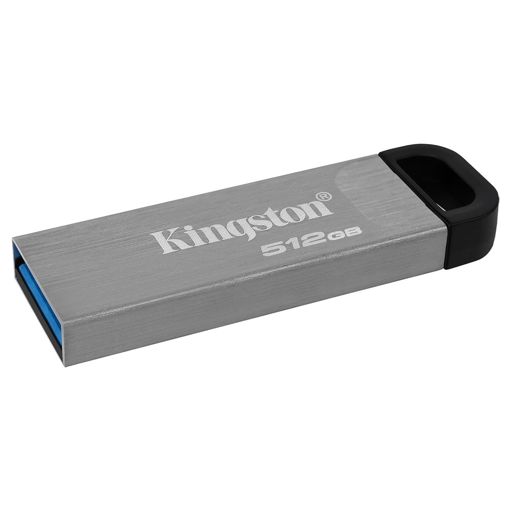 Kingston - Kyson DataTraveler USB 3.2 Flash Drive, 200 MB/s, Metal Case, 512 GB Capacity - - Mounts For Less