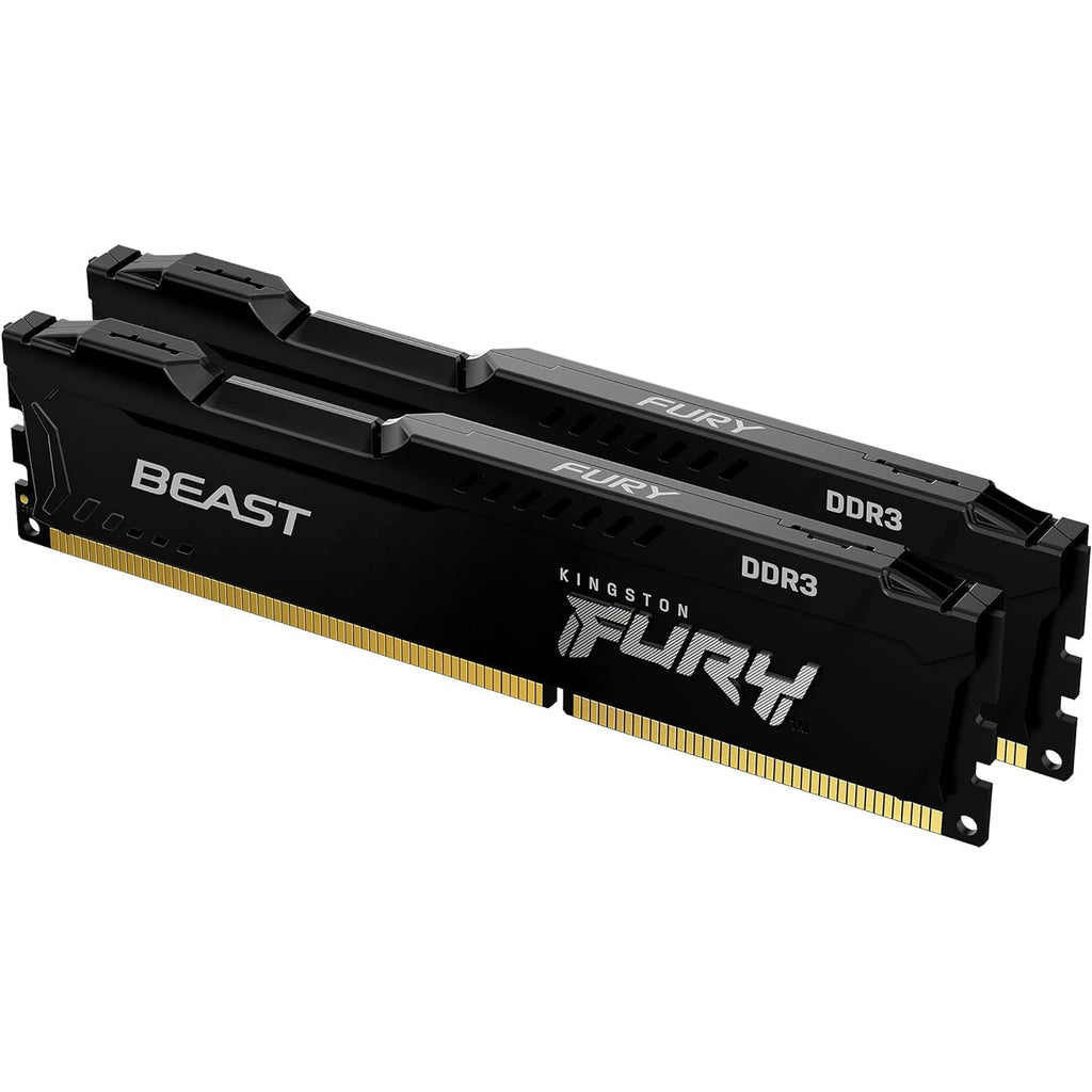 Kingston - Set of 2 Fury Memory Modules DDR3 16GB, 1866MHz, Non-ECC Unbuffered DIMM - - Mounts For Less