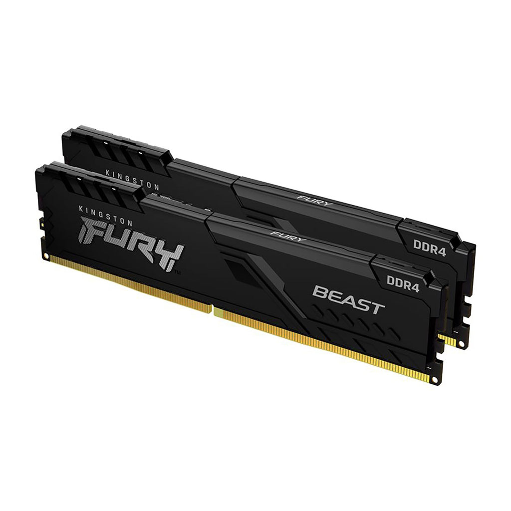 Kingston - Set of 2 Fury Memory Modules DDR4 32GB, 3200MHz, Non-ECC Unbuffered DIMM - - Mounts For Less