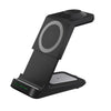 LAX - 3 in 1 Fast Wireless Charging Station, Black - - Mounts For Less