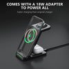 LAX - 3 in 1 Fast Wireless Charging Station, Black - - Mounts For Less