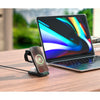 LAX - 3 in 1 Fast Wireless Charging Station, Black - - Mounts For Less
