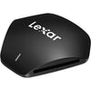 Lexar - 3 in 1 USB Card Reader For SD, Micro SD and CF Cards, Black - - Mounts For Less