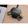 Lexar - 3 in 1 USB Card Reader For SD, Micro SD and CF Cards, Black - - Mounts For Less