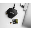 Lexar - 3 in 1 USB Card Reader For SD, Micro SD and CF Cards, Black - - Mounts For Less