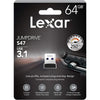 Lexar - JumpDrive S47 Extra-Thin USB 3.1 Flash Drive, Up to 250 MB/s Reading, 64GB Capacity - - Mounts For Less