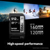 Lexar - SDXC UHS-I 1066 x Professional Silver Series Card, Up to 160 MB/s Reading, 512GB Capacity - - Mounts For Less