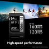 Lexar - SDXC UHS-I 1066 x Professional Silver Series Card, Up to 160 MB/s Reading, 64GB Capacity - - Mounts For Less